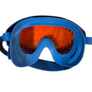 Bling2o Kids Blue Shark Teeth Swim Mask Goggles Orange Lens New